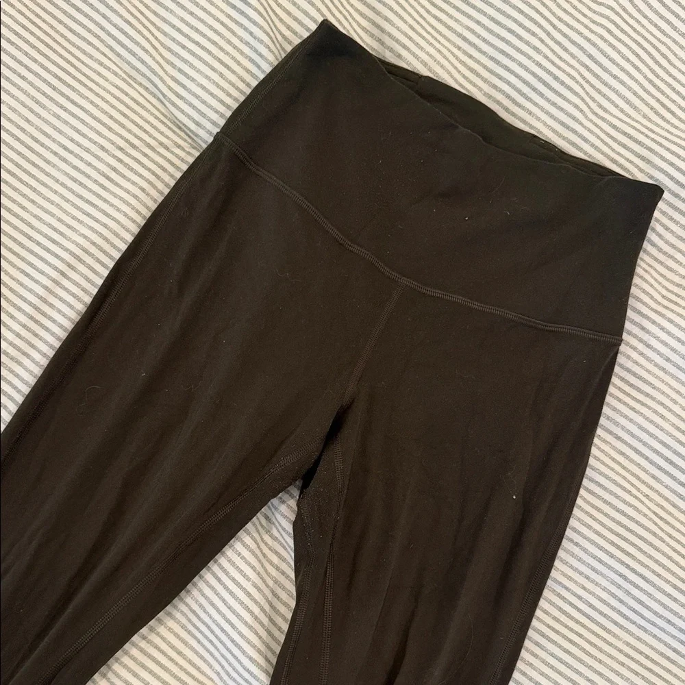 Lululemon Olive Green High Rise Bootcut Yoga Pants